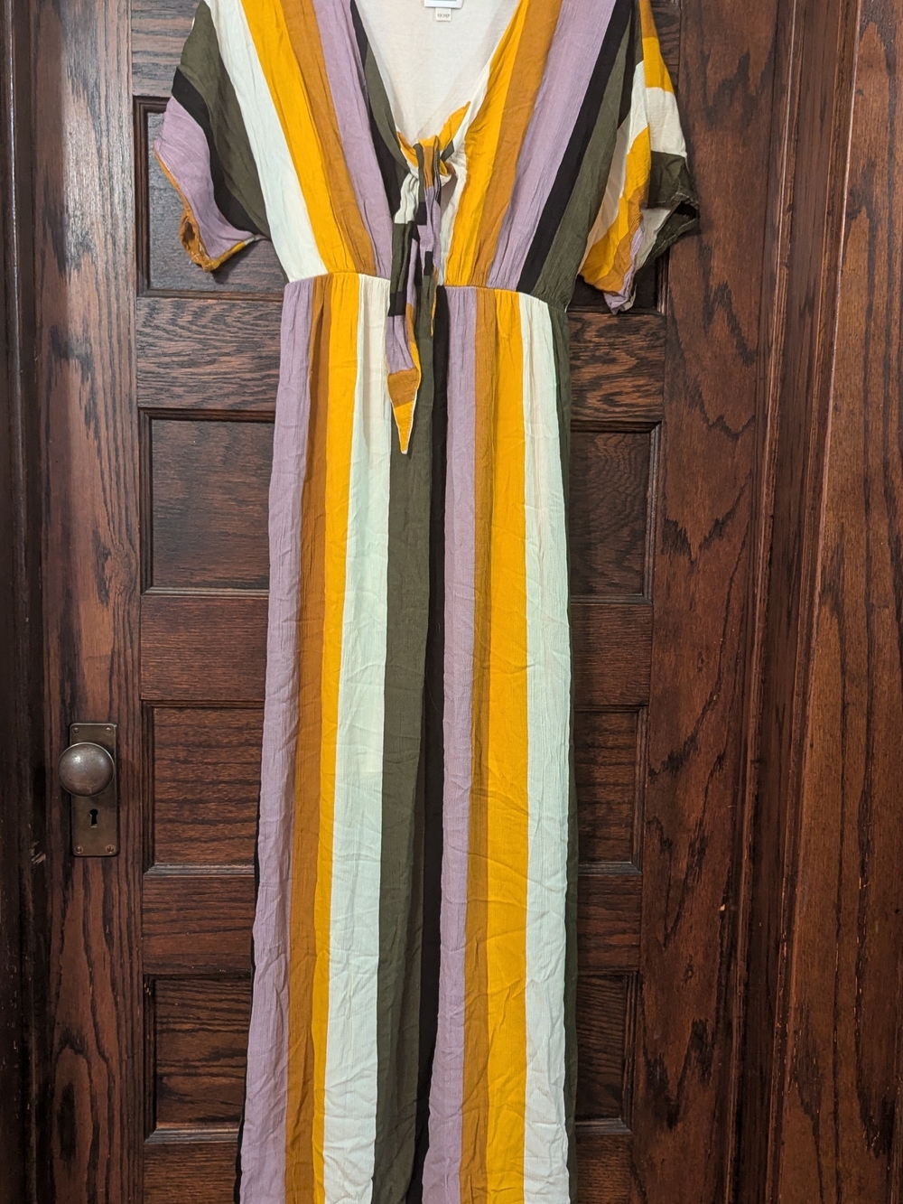 Versatile Striped Maxi Dress - Women's Small